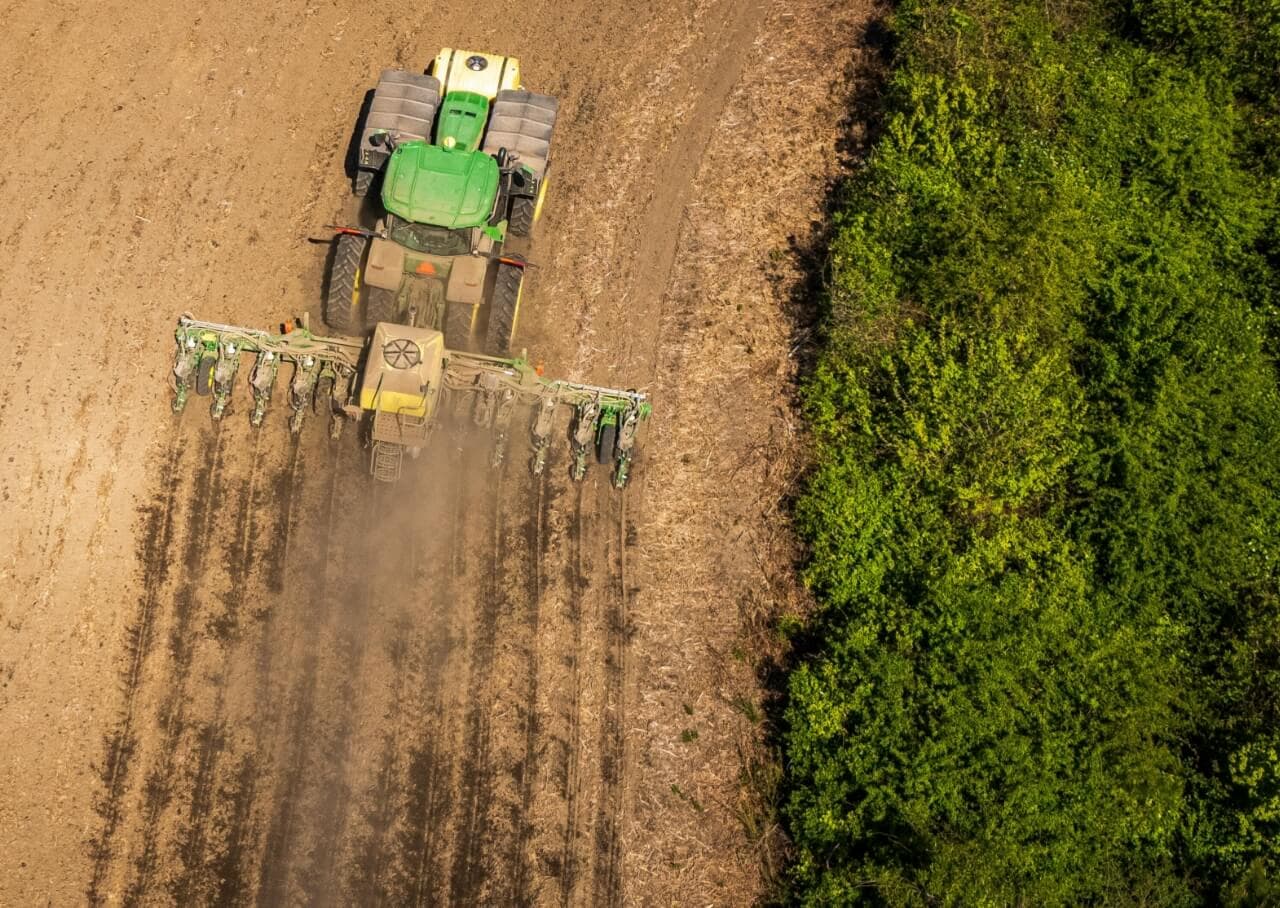 Field with Tractor